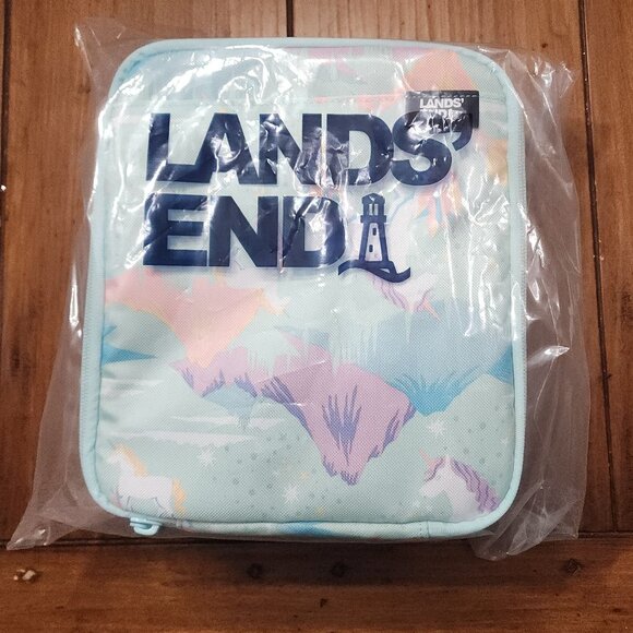 Lands End - Kids Insulated EZ Wipe Printed Lunch Box NWT - Picture 6 of 8